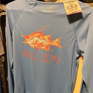 Reel Life Performance Rashguard - Light Blue